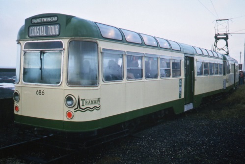 Blackpool Corporation Tramways  686 built 1960